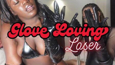 Latex Glove Loving Loser Humiliated by 2 Ebony Dommes