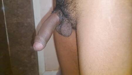 Young Hot Desi Boy Playing with His Dick in Toilet.