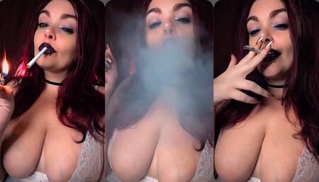 Lay there and breathe in my smoke