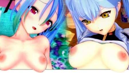 Super Robot Wars 30 Az licks Ruri's pussy 3D HENTAI