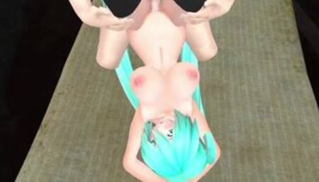 3D Hentai hatsune miku rough sex(POV)