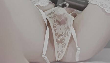 Cumming in my white panties