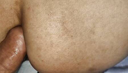 Milky twink femboy fucks big cock bareback getting cum inside ass!