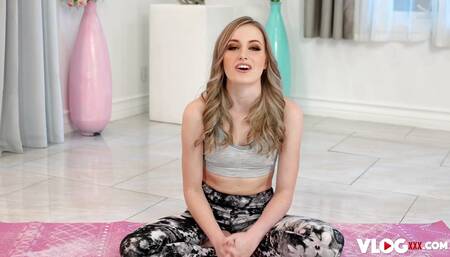 Petite Blonde Scarlett Sage Fucked By Horny Yoga Instructor