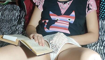 A Korean nerd girl got busy masturbating.