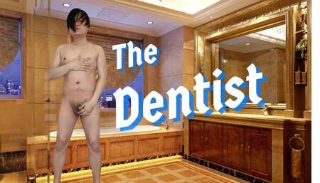 A dental patient sucked his dentist cock at the adult store glory hole and they continue fucking at the clinic