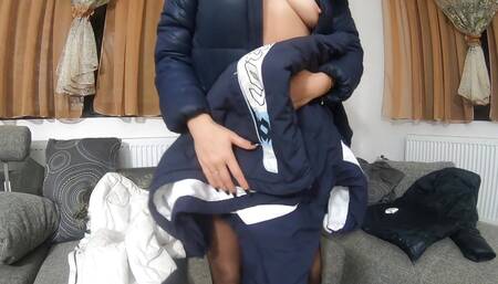 milfycalla- masturbating and playing whit fur hooded downjackets ep. 210