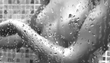 Exhibitionist in the shower - Italian girlfriend in shower