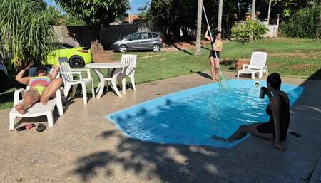 Licking sweaty, stinky armpits in my queens' summer house