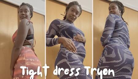 Tight dress tryon
