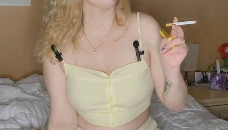 Faith smokes 120's in (Part 2) of the 'When I started smoking' series 'What I did with the first pack I bought'