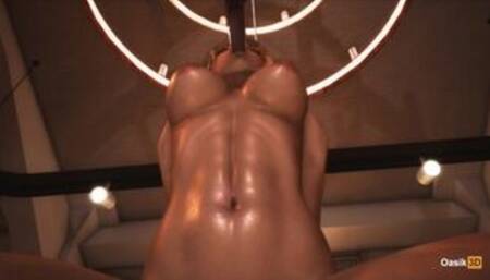 3D Fuck in the mouth in handcuffs japanese girl