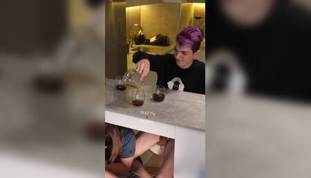 Twink Friends Had a Coffee Break and It Turned Into the Blowjob Under Table