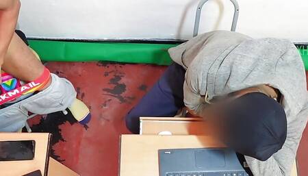 WANK and CUMload IN CYBER CAFE