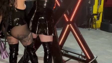 Mistress Dolly plays with twin Sissy dolly Vera