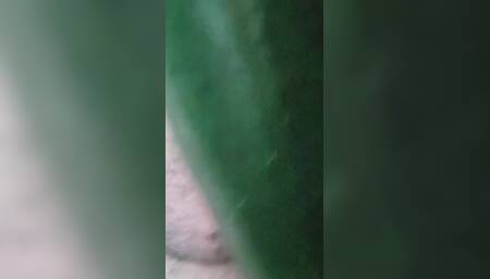 MILF Masturbates and Squirts with Huge Cucumber in Grocery Store Parking Lot