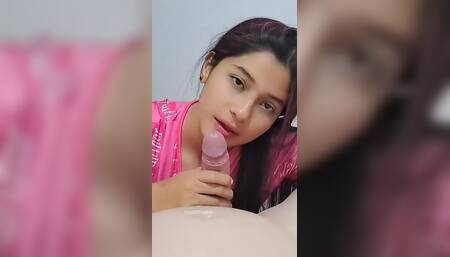 Youtuber Girl Lost Bet and Gets My Rich Dick a Great Blowjob