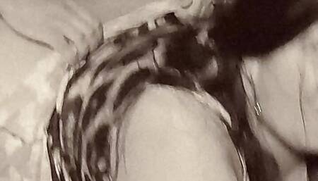 Stepson Watching to Curvy Latina Stepmom Resting Big Ass in Bed