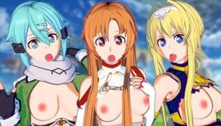 Ultimate Sword Art Online Harem Hentai