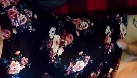 Cute white sissy teasing her limp clitty