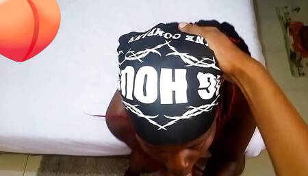 Ebony Cheating Wife Gives Stepson a Blow Job Then Gets Fucked Hard