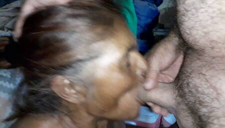 65 YRS OLD LATINA GRANNY - Suck & Fuck Casting In Mouth Cum