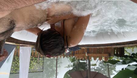 beautiful busty blonde gives me the best blowjob