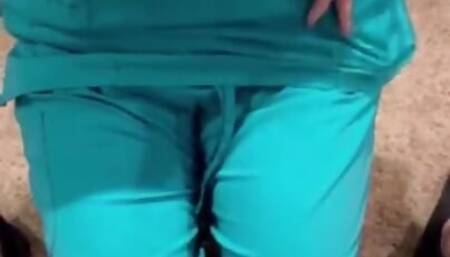 Horny sperm bank nurse in Texas does anything to get the sample even fucks and the end