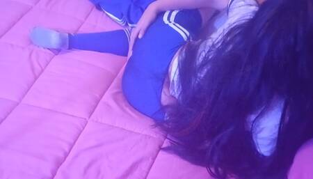 Classmates! Mexican Student Surprised Her Stepparents at Home Fucking with Her Classmate