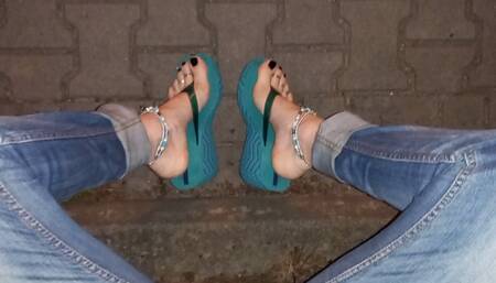these feet - public crossdressing