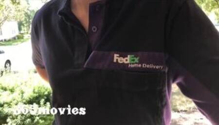 ( Random Fuck ) FedEx Package Delivery Lady Cheats On Husband At Work