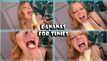 Giantess Jacquelyn is Bananas for Tinies - Vore and Mouth Exploration 1080 mp4