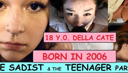Old man makes 18 year old girl DELLA CATE (Born 2006) deepthroat & cry on his cock SADIST & the TEENAGER part 2