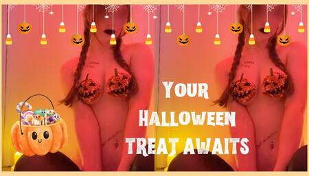 NEW - Your treat for being so good on Halloween - with black lipstick and 2 braids