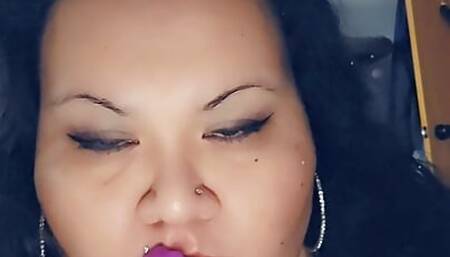 BBW loves sucking cock