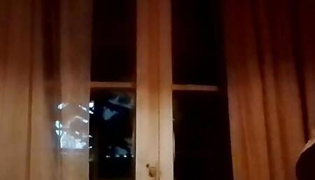 Juicy tits under Halloween shirt