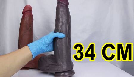 Giant realistic dildo 34 centimeters!!