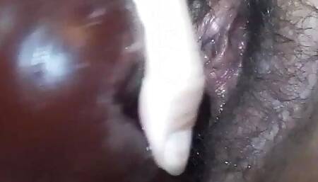 Fucking myself with my double headed dildo - Double Vaginal Penetration