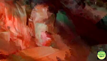 A Squirting Blonde Angel and an Asian Brunette Have Some Lesbian Fun in the Bed