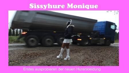 TV crossdresser Monique - On the edge of a forest