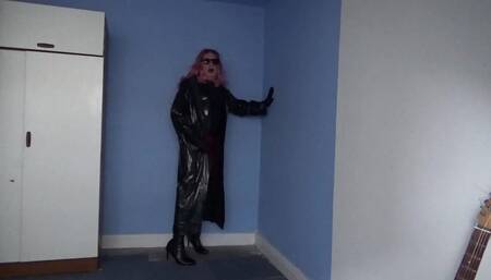 Cross dresser playing