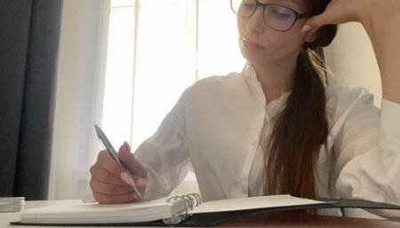 Watching my student stepsister orgasm