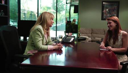 Nina Hartley and Pepper Kester are hot redhead lesbians