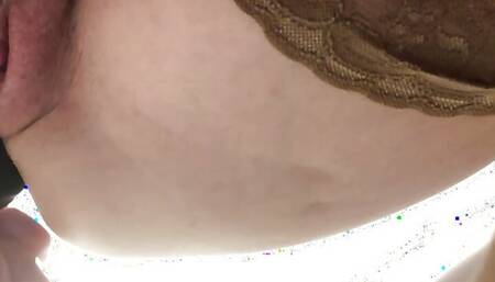 Anal training solo show by sexy petite slut