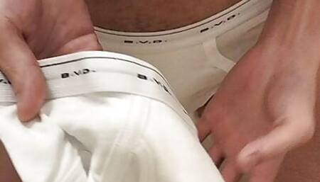 I tried ejaculating on a brand new brief!