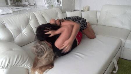 CATBALL FOOTSIE and hair pulling 2 c