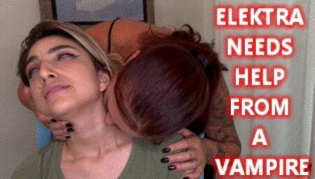 Elektra Needs Help From a Vampire - Autumn Bodell Vampire Seduction With Throat Licking, Neck Biting, Throat Worship, Submissive Sluts, Neck Fetish