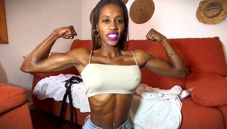 Black Diamond - Training hard and Flexing My gorgeous BICEPS