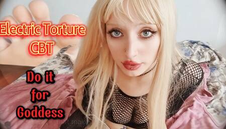 Suffer for Goddess- CBT electric punishment