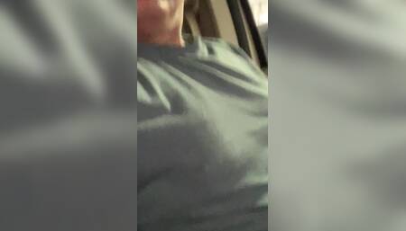 Flashing My Hard Cock in My Car
